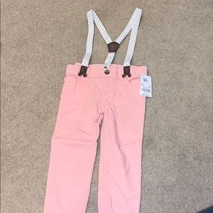 Super trendy corduroy pants w/ suspenders